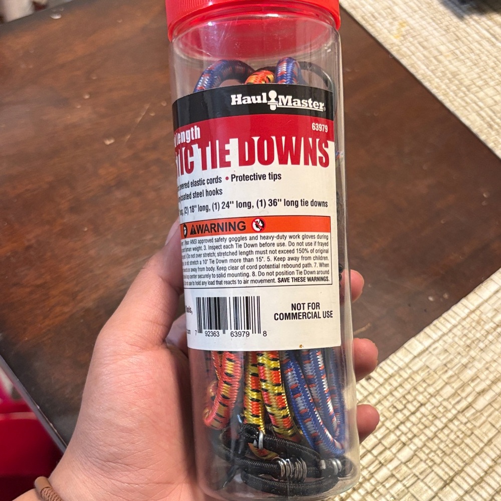 Haul Master 6pc Assorted Length Stretch Tie Downs